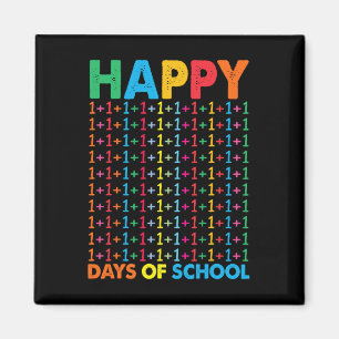 Happy 100 Days Of School Math Numbers Kids Teacher Magnet