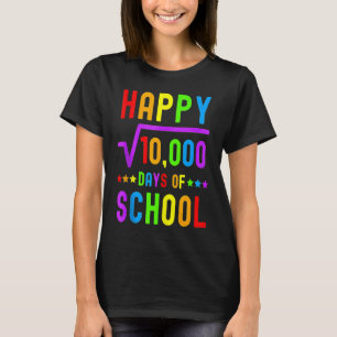 Happy 100 Days Of School Math Teacher 100 Days of T-Shirt