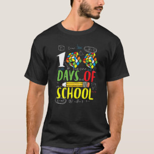 Happy 100 Days Of School Math Teachers Students 10 T-Shirt