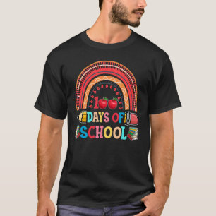 Happy 100 Days Of School Smarter Brighter Rainbow T-Shirt