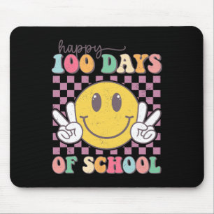 Happy 100 Days Of School Smile Teacher Boy Girl 10 Mouse Pad