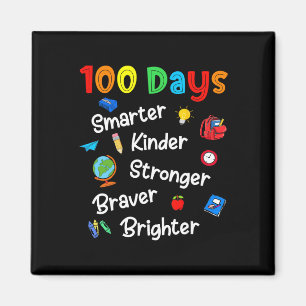 Happy 100 Days Of School Teacher Kids Boys Girls 1 Magnet
