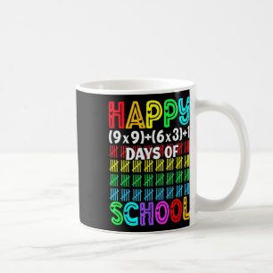 Happy 100 Days School Math Equation 100th Day Of S Coffee Mug