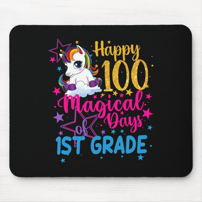 Happy 100 Magical Days Of 1st Grade  Mouse Pad (Front)