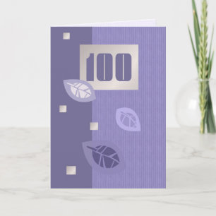 Happy 100th Birthday Customisable Greeting Cards