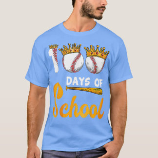 Happy 100th Day 100 Days Of School Baseball Teache T-Shirt