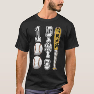 Happy 100th Day 100 Days Of School Baseball Teache T-Shirt