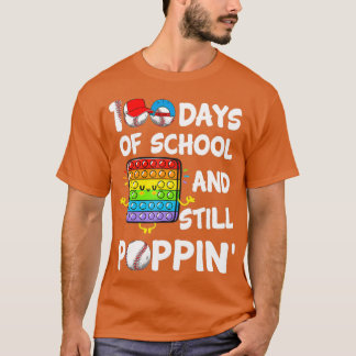 Happy 100th Day 100 Days of School Baseball Teache T-Shirt