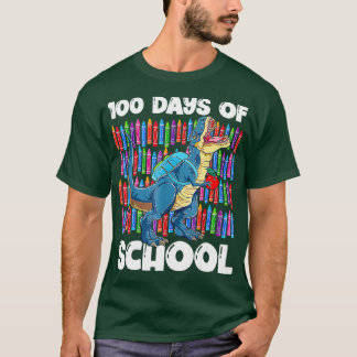 Happy 100th Day Dinosaurus 100 Days of School Trex T-Shirt