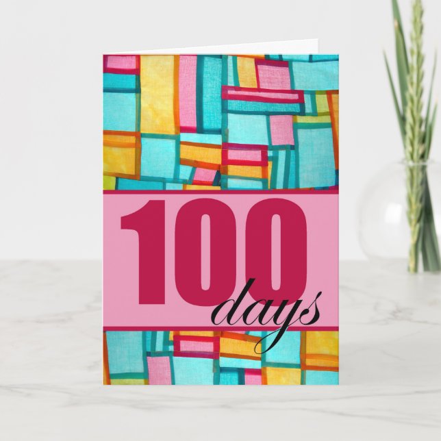 Happy 100th Day Korean Baek-il Birthday for Girl Card (Front)