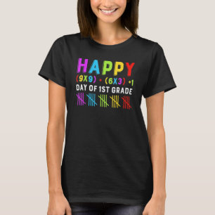 Happy 100th Day Of 1st Grade Math Formula Teacher T-Shirt
