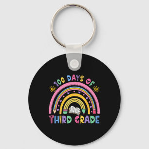 Happy 100th Day Of 3rd Grade 100 Days Smarter Teac Key Ring