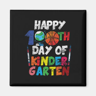 Happy 100th Day Of Kinder Garten Cute 100 Days Of Magnet