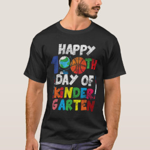 Happy 100th Day Of Kinder Garten Cute 100 Days Of T-Shirt