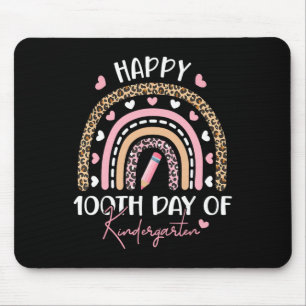Happy 100th Day Of Kindergarten 100 Days Of School Mouse Pad