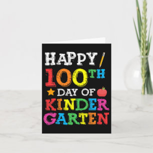 Happy 100th Day Of Kindergarten Happy 100th Day Of Card