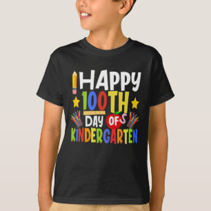 Happy 100th Day of Kindergarten School Kid Student T-Shirt