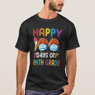 Happy 100th Day Of Ninth Grade 2022 Basketball Wea T-Shirt