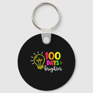 Happy 100th Day Of School 100 Days Brighter Girls Key Ring