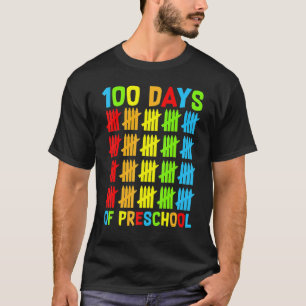 Happy 100th day of School 100 days of Preschool Te T-Shirt