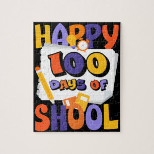 Happy 100th Day of School 100 Days of School Jigsaw Puzzle