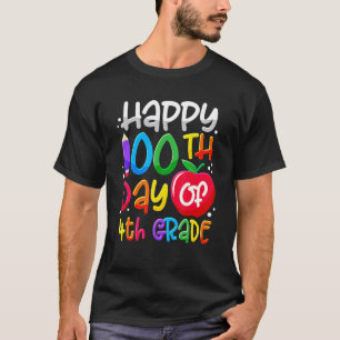 Happy 100th Day Of School 100 Days Smarter Cute 4t T-Shirt