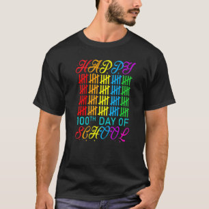 Happy 100th day of school - 100 days smarter Cute  T-Shirt