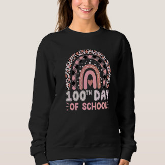 Happy 100th Day Of School 100 Days Smarter Rainbow Sweatshirt