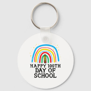 Happy 100th Day Of School 100 Days Smarter Teacher Key Ring