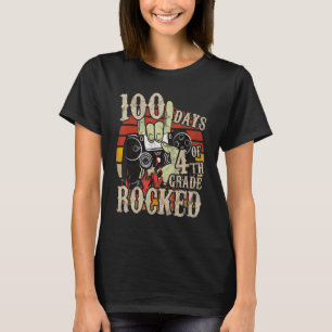 Happy 100th Day of School 4th Grade Gifts 100 Days T-Shirt