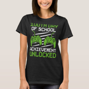 Happy 100th Day of School Achievement Unlocked Gam T-Shirt