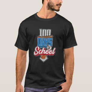 Happy 100Th Day Of School _ Baseball Sports Glove T-Shirt