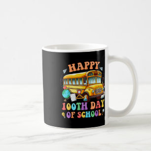 Happy 100th Day Of School Bus Driver 100 Days Of S Coffee Mug