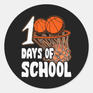 Happy 100th Day Of School Bysketll Kids 100 Days O Classic Round Sticker