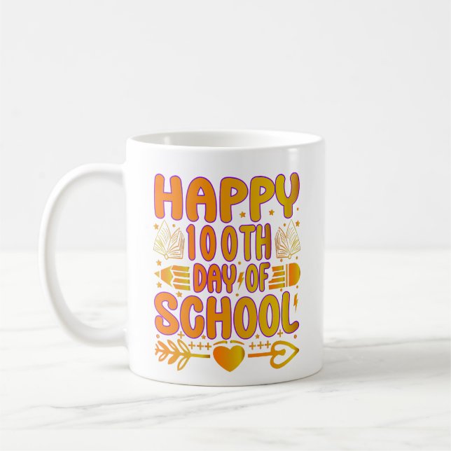 Happy 100th Day of School Coffee Mug (Left)