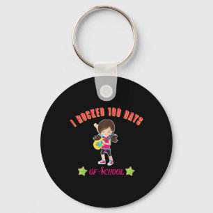 Happy 100th Day of School Counting 100 Days For G Key Ring