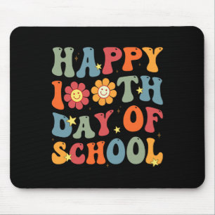 Happy 100th Day Of School Cute Students Kids Teach Mouse Pad