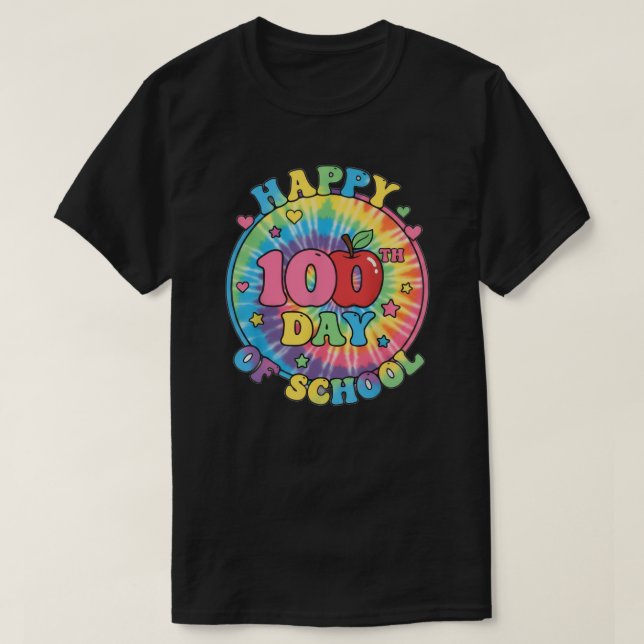 Happy 100th Day of School Days Smarter Design T-Shirt (Design Front)
