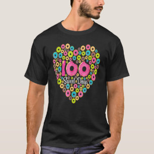 Happy 100th Day Of School Donuts 100 Sweet Days Te T-Shirt