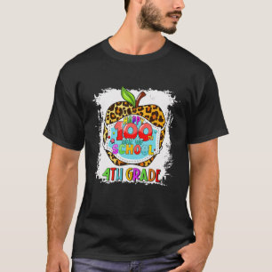 Happy 100Th Day Of School Face Mask 4Th Fourth Gra T-Shirt