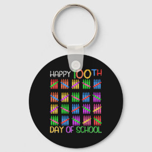 Happy 100th Day Of School For Teacher Kids 100 Day Key Ring