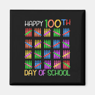 Happy 100th Day Of School For Teacher Kids 100 Day Magnet
