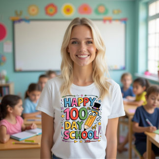 Happy 100th Day of School for Teachers T-Shirt