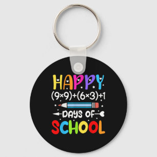Happy 100th Day Of School Kids 100 Days Smarter Ma Key Ring