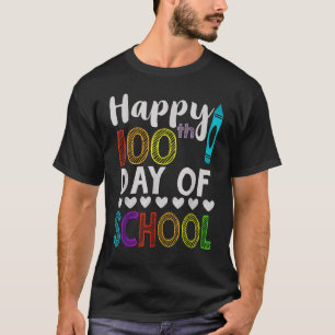 Happy 100th Day of School Kindergarten Teacher Stu T-Shirt