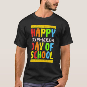 Happy 100th Day Of School Math Formula Teacher Stu T-Shirt