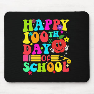 Happy 100th Day Of School Retro 100 Days Teacher S Mouse Pad