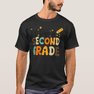 Happy 100th Day Of School Retro Groovy 100 Days Se T-Shirt