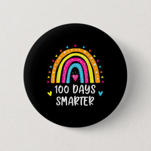 Happy 100th Day Of School Student 100 Days Smarter 6 Cm Round Badge