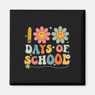 Happy 100th Day Of School Student Cute Boys Girls Magnet